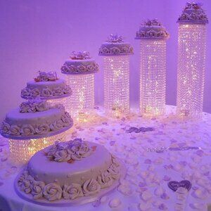 Set of 6 Acrylic cake stands